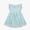 A-Blue111, variant on Bobifish Big Girls Dresses Crew Neck Ruffle Cap Sleeve Lace Pom Pom Ruffled Smocked A-Line Dresses Party Dresses