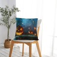 thumbnail image 7 of Wukai Spooky Halloween Premium Polyester Fleece Pillow Covers with Hidden Zipper Closure,Luxuriously Soft and Durable-24"x24", 7 of 7