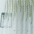 thumbnail image 6 of URMAGIC 39x75/Panel Embroidery Semi Sheer Panel for Living Room,Voile Drapes and Weeping Leaves Light Filtering Window Curtains,1 Panel, 6 of 12