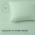 thumbnail image 5 of Máulli Collection 100% Cotton King Size Pillow Cases Set of 2 - 400 Thread Count Pillow Cases King Size Set of 2 (Sea Foam), Luxuriously Soft Hotel Quality Sateen Weave Pillowcases, Crisp & Cool, 5 of 7