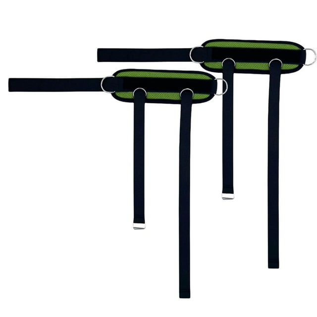 Accesorio de Correas de tobillo DYNWAVEMX portátiles para ENTRENAMIENTO de piernas yoga Verde 2 piezas