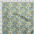 thumbnail image 4 of oneOone Cotton Cambric Light Blue2 Fabric Florals Diy Clothing Quilting Fabric Print Fabric By Yard 56 Inch Wide, 4 of 6