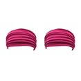 thumbnail image 2 of maskred 1/2/3/5 1PC Yoga Headband Nonslip Foldable Elastic Stretch Hairband Turban Running Rose Red 2PCS, 2 of 6