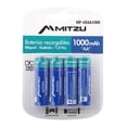 thumbnail image 1 of Pilas Mitzu Recargables AA Paquete de 4 Piezas, 1 of 3