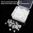 thumbnail image 4 of Clear Earrings For Sports, 400Pcs Plastic Earrings & Soft Rubber Earring Backs With 2 Organizer Box[z2622], 4 of 5