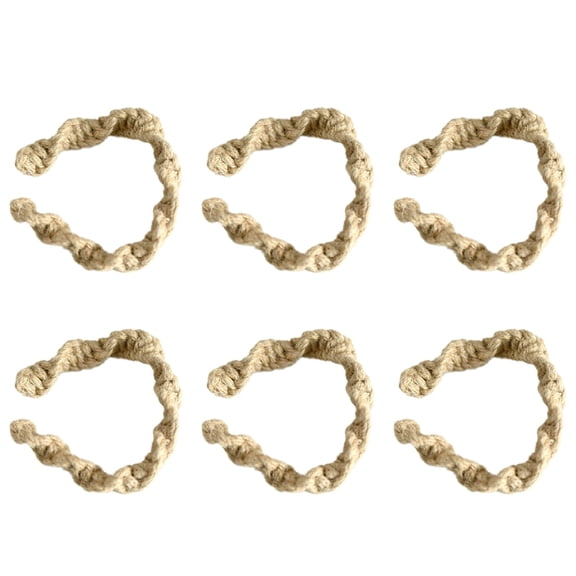 Curtain Tiebacks Window Drapery Holdbacks Curtain Ties Braided Adjustment Curtain tie Backs Pack of 6 Curtain Fasteners