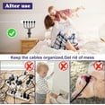 thumbnail image 3 of 50 Pcs Cable Clips,Adhesive Cable Clips,Cable Management Clips,Self Adhesive Wire Clips,Wire Holder Cord Organizer,Cable Organizers Cord Holder for TV PC Ethernet Cable Under Desk Home Office (Black), 3 of 7