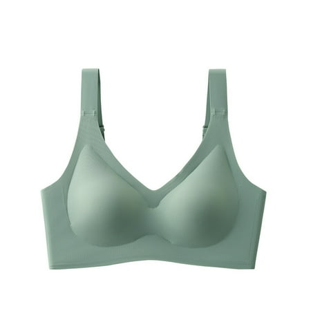 

Seamless Leisure Bras Soft Seamless Leisure For Any Shirt T-shirt Green S