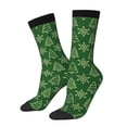 thumbnail image 1 of Wukai Christmas (2) Print Contrast Color Mid-tube Socks, 3D Printing Design Adult Socks, High Elastic Breathable Sports Socks, Suitable for Daily,Unisex, 1 of 6