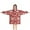 Red Christmas Silhouette, variant on Red Christmas Santa, Tree and Snowflake Pattern Blanket Hoodies for Kids 6-13YR Oversize Wearable Blanket Hoodies for Boys Girls Teens