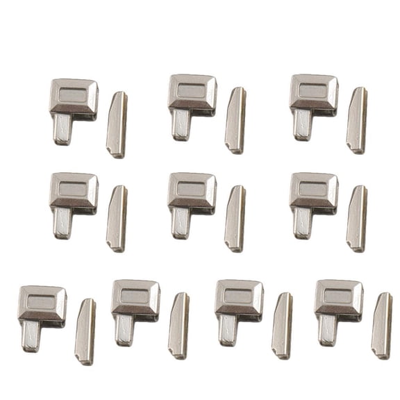 SharkTRUE 10 Pcs Metal Zipper Insertion Pin Universal Zipper Repair Kit Replacement Coat/ Zip Slider Replacement Zip Fix, Ail Pin Repair, ZipperSocket for Metal ZipperRepair ZipSewing DIY