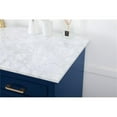 thumbnail image 4 of Elegant Decor Americana 60" Metal MDF Marble Single Bathroom Vanity in Blue, 4 of 8