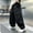 Black, variant on Rvasteizo Boys School Cargo Pants Fall Winter Elastic Waist Cotton Solid Casual Loose Cutting with Pocket 14 Years