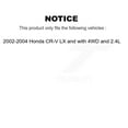 thumbnail image 2 of Kugel Rear Right (Passenger Side) CV Axle Drive Shaft Complete Assembly and Wheel Bearing Kit for Car 2002-2004 Honda CR-V LX with 4WD 2.4L KN7-100722, 2 of 11