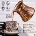 thumbnail image 5 of Hakan Turkish Coffee Pot, Stove Top Coffee Maker with Handcrafted Copper Material, 13.2 Oz (390 cc), 5 of 9