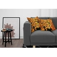 thumbnail image 3 of Ambesonne Fall Throw Pillow Cover 2 Pack, Vivid Autumn Maple Leaves, 20", Orange Yellow Brown, 3 of 5