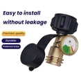 thumbnail image 2 of Propane Tank Gauge Level Indicator QCC1/ Type 1 Connection Universal 5-40lb Tanks Propane Gauge with Color Coded Dial BBQ Gas Grill RV Gas Pressure Meter, 2 of 7