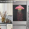 thumbnail image 3 of Yayeee Magnetic Dishwasher Cover for The Front Decoration Home Kitchen Machine Sticker Protector, UFO with Hearts Pattern, 3 of 6
