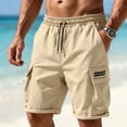 thumbnail image 3 of Zpzdpjkx Men's Plus Size Cargo Hiking Shorts 5-Inch Inseam Outdoor Sports Workwear Multi Pocket Shorts, 3 of 7