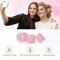 thumbnail image 5 of xnicx Jumbo Hair Rollers Curlers,28pcs Set Heatless Velcro Rollers includes 18 Rollers with 10 Clips to Sleep in for Long,Short Hair,Large Self Grip Hair Rollers(60mm、48mm、36mm)Pink Hair Bangs Volume, 5 of 7