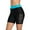 Blue/Black, variant on Womens Swim Shorts Hollow Out Long Swim Shorts High Waisted Swim Capri Pants