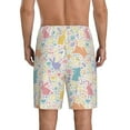 thumbnail image 2 of Yiaed Flower Color Rabbit for Men's Soft Sleep Pajama Short Lounging Pajama Shorts-XX-Large, 2 of 8