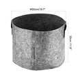 thumbnail image 2 of Uxcell 19.7" x 11.8" 15 Gallon Round Plant Grow Bags with Handles Felt Fabric Gray 2pcs, 2 of 5