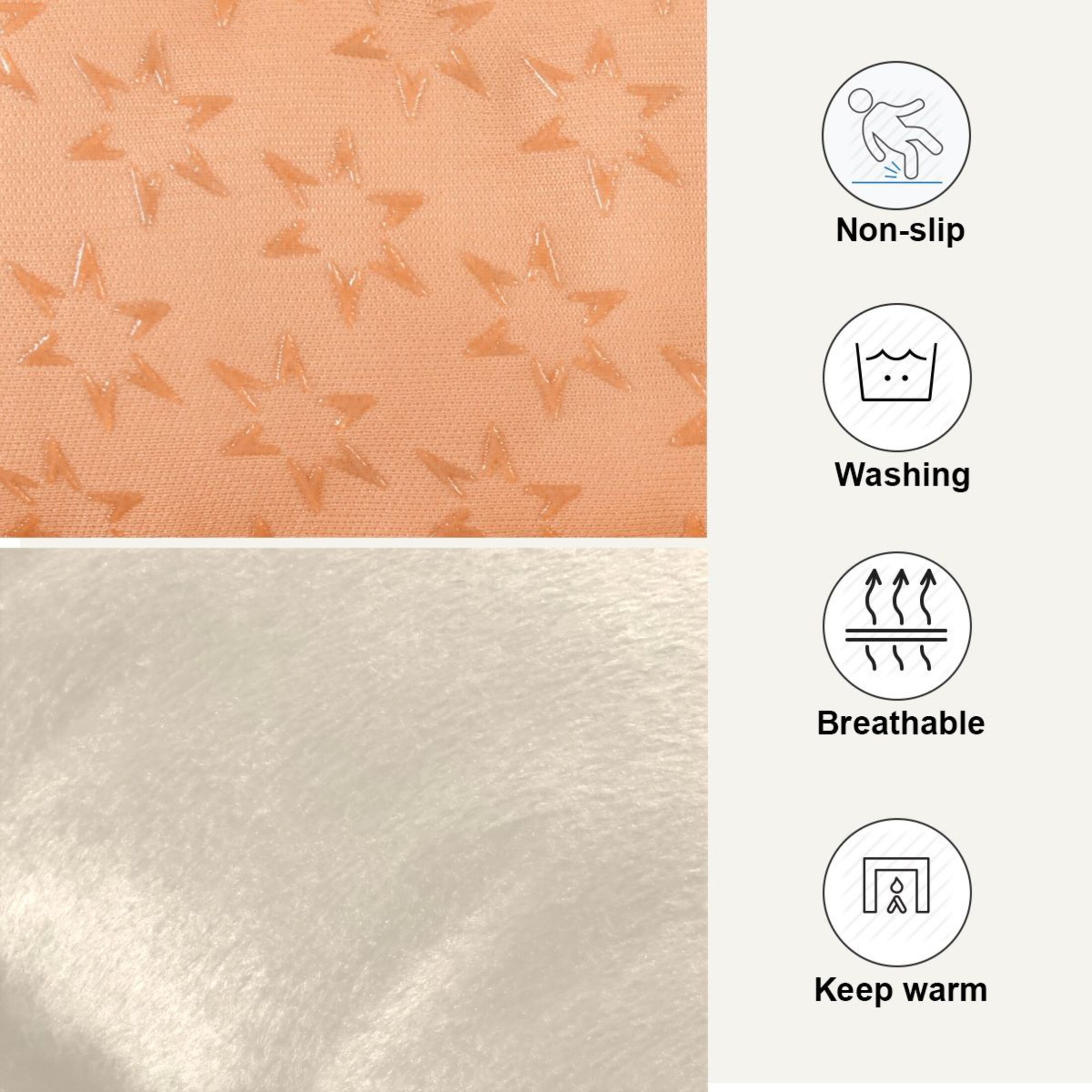 Cozy Mat Pet Bed Indoor Outdoor Warm Soft For Cat Dog Puppy(S/M) Beige Background