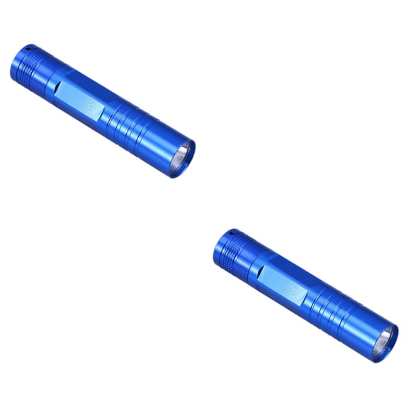 Set of 2 Climbing Flashlight Rechargeable Flashlight 9.20X1.80X1.80CM Blue