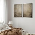 thumbnail image 2 of IDEA4WALL Framed Canvas Print Wall Art Set Minimalist Indistinct Brown Illustrations Digital Art Abstract Retro Art Modern Wall Decor Minimal Zen Cool Artwork for Home Decor - White 16"x24"x2, 2 of 5
