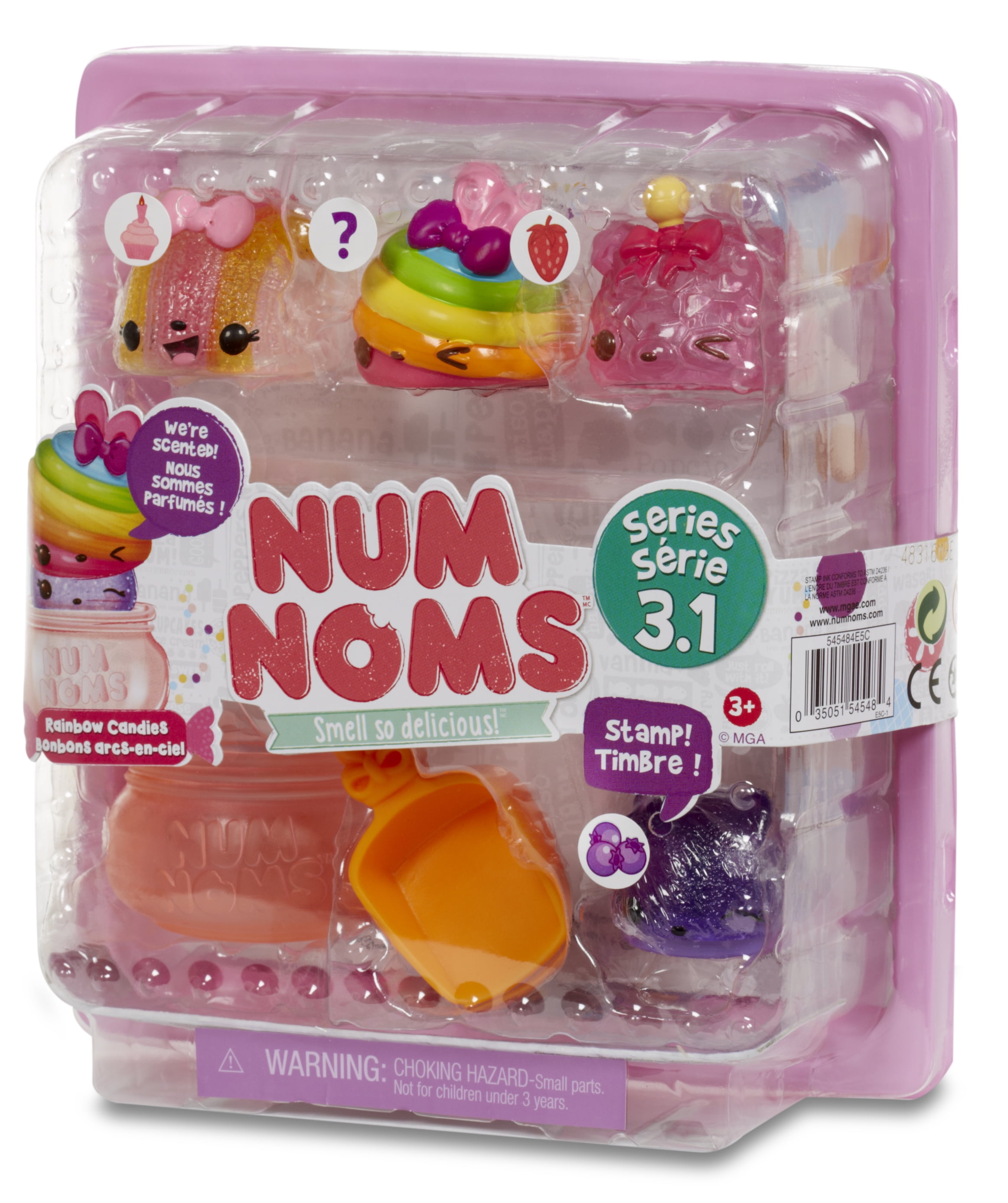 NUM NOMS Starter Pack Series 3 Rainbow Candies Toy Unboxing Review