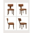 thumbnail image 4 of Yeshouse Juego de sillas de comedor modernas de cuero, con asiento y respaldo acolchados y estructura de madera, ideales para la cocina o el comedor, 4 of 8