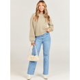 thumbnail image 2 of Sweat-shirt à Manches Longues pour Femmes Casual Col Rond Pull à Capuche en Molleton, 2 of 6