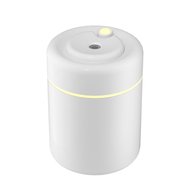 Humidificateur de Voiture Portable Mini 180ML avec Veilleuse Blanc Chaud - 2.5W DC5V Alimenté par USB, Double Modes de Pulvérisation (Continu/intermittent), Arrêt Automatique Protection contre les Brûlures Sèches, Matériau PP, Brume 45-50ML/H