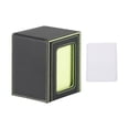 thumbnail image 2 of jinwen Card Deck Box Card Deck Storage Box, Transparent Window Album Card Holder Case Card Cards Case TCG Cards Protector Decks Case black green, 2 of 9