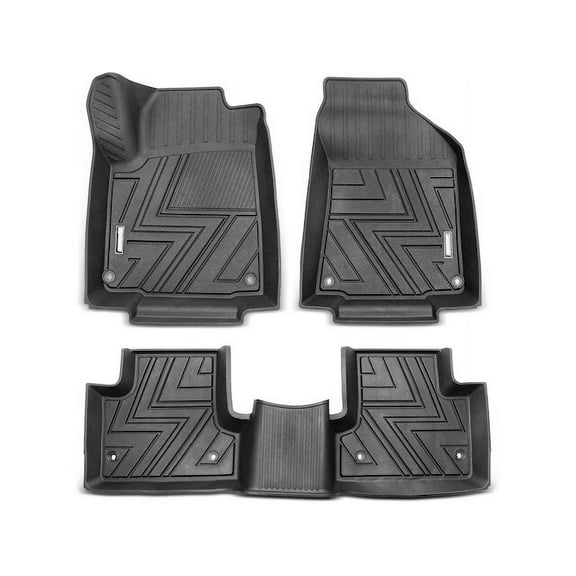 Floor Mat Set 3 - Compatible with 2015 - 2022 Jeep Cherokee Sport Utility 4-Door 2016 2017 2018 2019 2020 2021