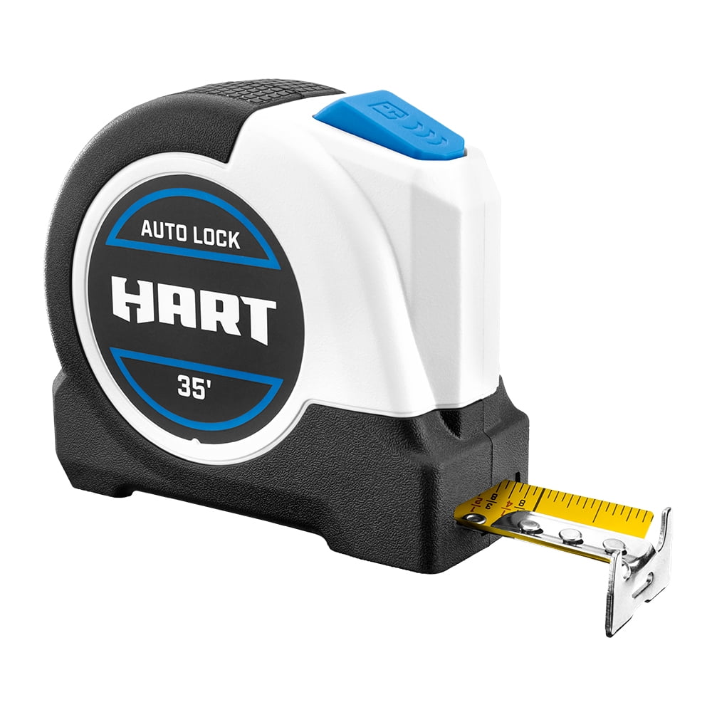 HART 35Foot Autolock Tape Measure, Fraction Markings