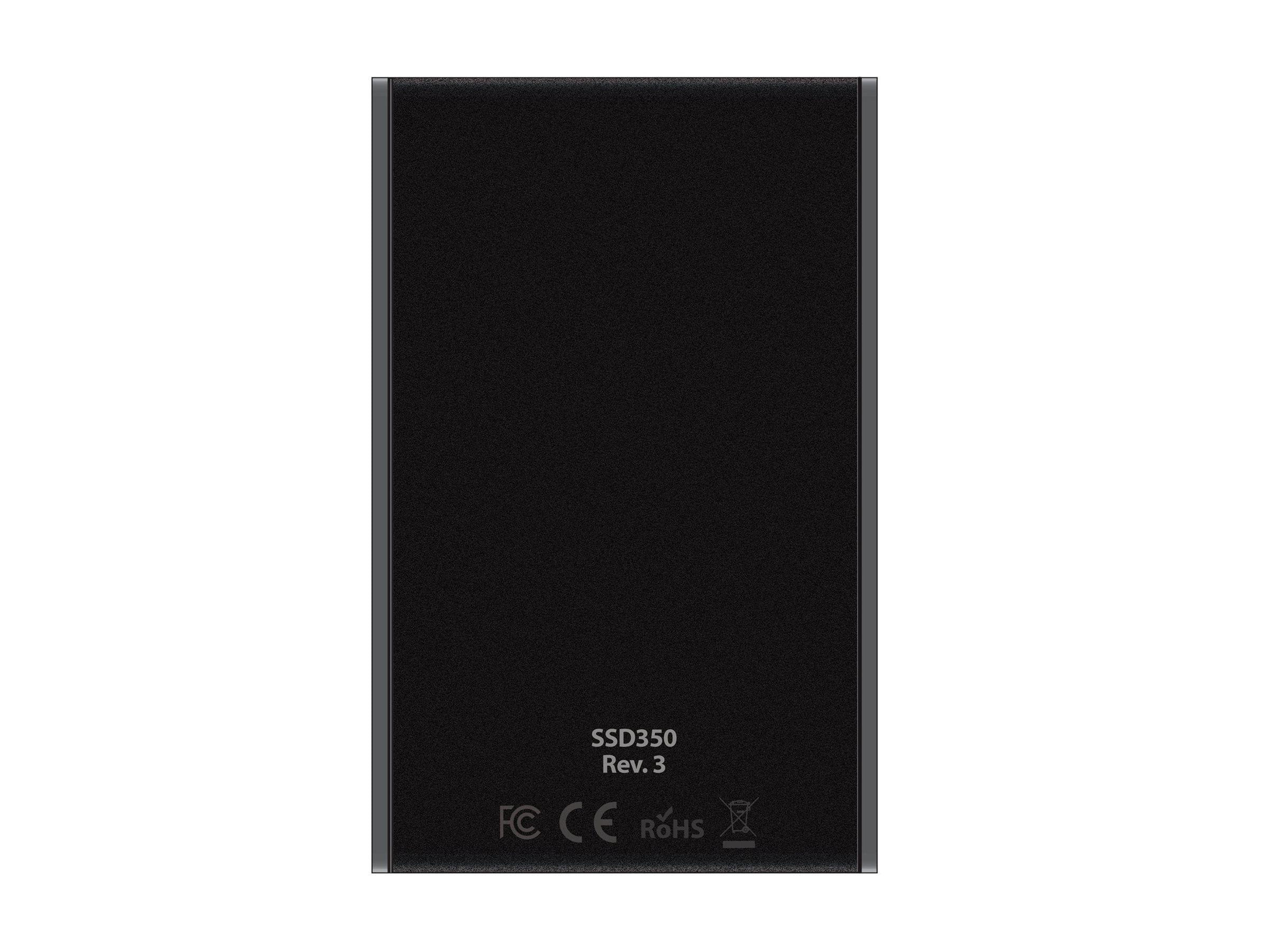 Kanguru Defender SSD350 2 TB FIPS 140-2 Certified - Hardware Encrypted Solid State Drive - 2.5" External - SATA (SATA/600) - Matte Black - TAA Compliant - Server Device Supported - USB 3.2 (Gen 1) ...
