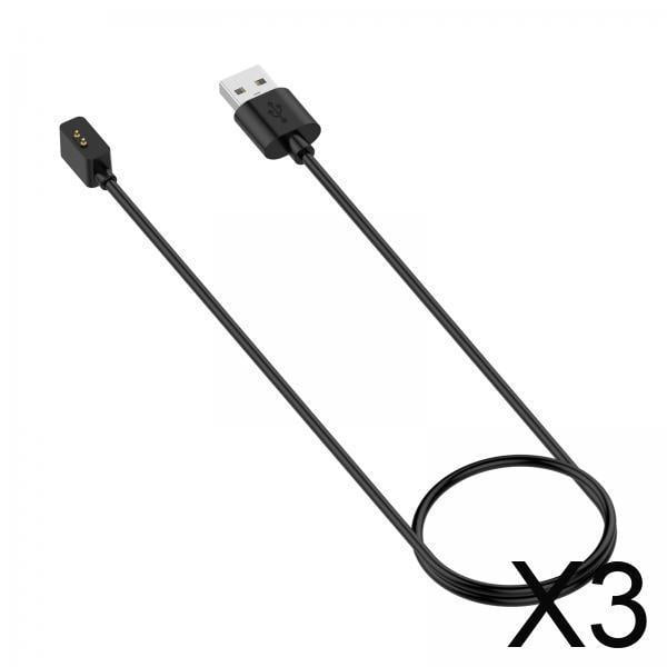 Cable de carga 3xUSB Baoblaze plástico Negro para Watch 2 Watch 2 Lite 55cm