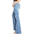 thumbnail image 2 of Angry Rabbit Women's Juniors High Waist Stretchy Premium Flare Jeans (Star Denim, 25), 2 of 4