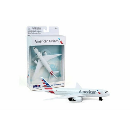 American Airlines Single Plane New Livery, White - Daron RT1664-1 - Diecast Model Airplane