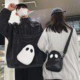 thumbnail image 2 of Bolso de hombro de Halloween Bolso de mano de fantasma de Halloween para mujeres Niñas Bolso de hombro de fantasma divertido - Personalidad Divertida Diversión Lindo Diablo Fantasma Hit Color Costura JAMW Sencillez, 2 of 5
