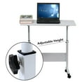 thumbnail image 3 of Ktaxon Adjustable Height PC Laptop Table Standing Computer Desk Portable Stand Up Work Station Cart Tray Side Table for Sofa and Bed,White, 3 of 8