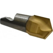 Seco MM10 M03 Grade T60M Carbide Center Drill Milling Tip Insert TiAlN/TiN Finish, 2 Flutes, 0.394" Cutting Diam, 0.106" Depth of Cut, 0.465" Extension, 0.287" Cnr Rad