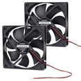 thumbnail image 1 of Ventilador de refrigeración GUIANDJING 12025 120 mm x 120 mm x 25 mm DC 12 V 2 unidades, 1 of 7