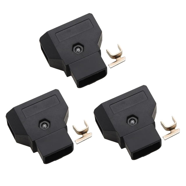 3x Conector Pieza de Reparación de Repuesto de Enchufe para Baterías de Alimentación de Cámara Anton Yotijar Conector de clavija D
