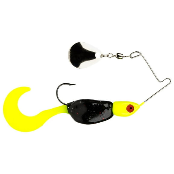 Strike King Mr Crappie Spin Baby Spinnerbait 1/8 oz Tuxedo Black Panfish Lure