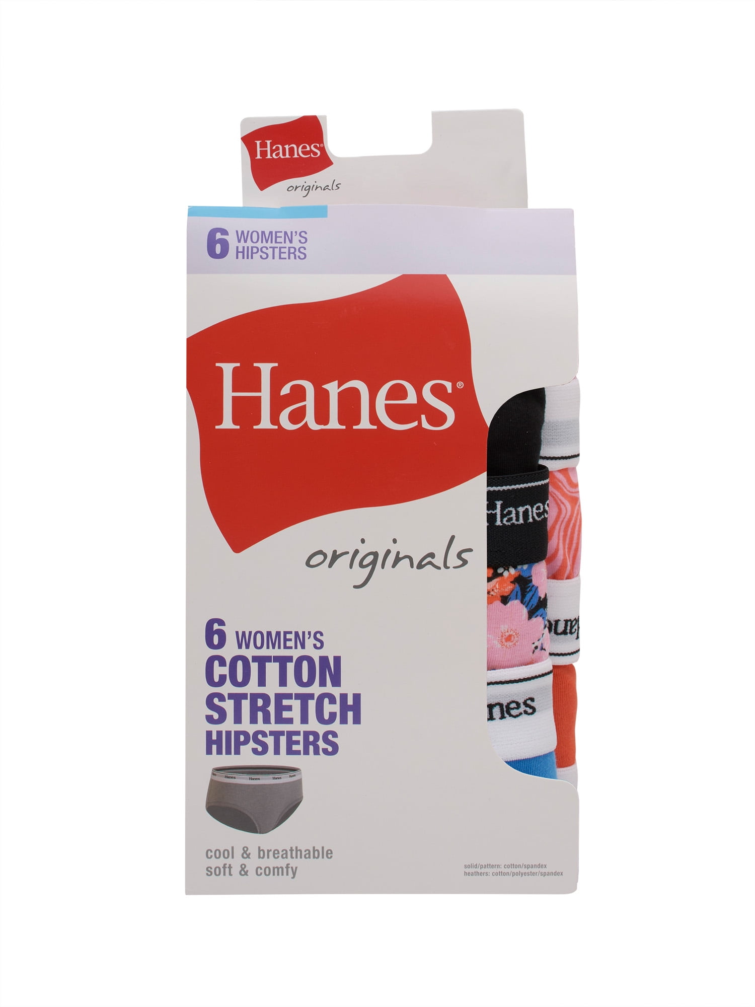 Hanes Women's 4 Pack Platinum Cotton Creations Hipster 41C4, Assortment  Woodland, 8 : : Clothing, Shoes & Accessories