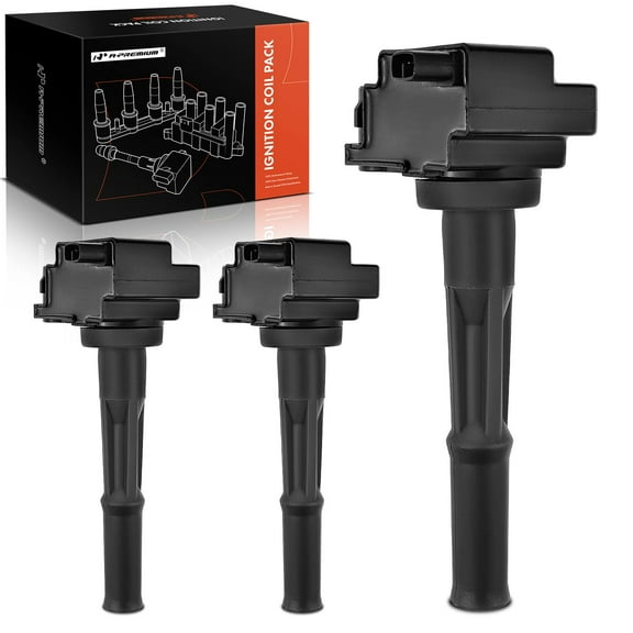 A-Premium Ignition Coils Pack Replacement for Toyota Tacoma 1995-2004 Tundra T100 4Runner 3.4L 5VZFE 3-PC Set