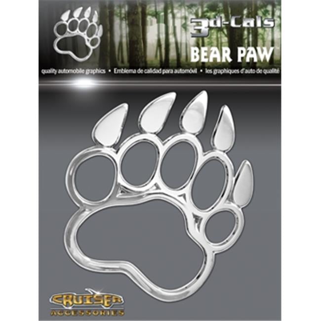 Cruiser Accessories Automotive 3d-Cals Bear Paw Chrome 83703 Cruiser Accessories Automotive 3d-Cals Bear Paw Chrome 83703